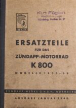 Ersatzteilliste K800