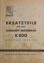 Ersatzteilliste K800