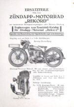 Ersatzteilliste REKORD 1 extra