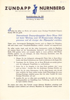 Rundschreiben 291